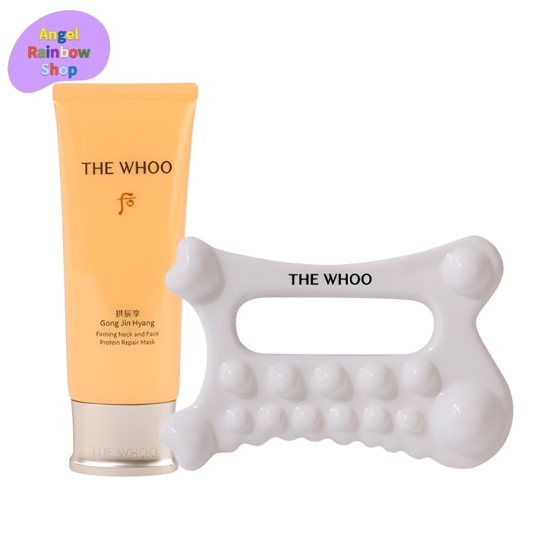 【New】拱辰享(ゴンジンヒャン) 弾力 ネック&フェイス プロテイン リペア マスク 100ml + セラミック カッサ スペシャルセット ハリ シワ 睡眠 パック 韓国 コスメ スキンケア 化粧品
