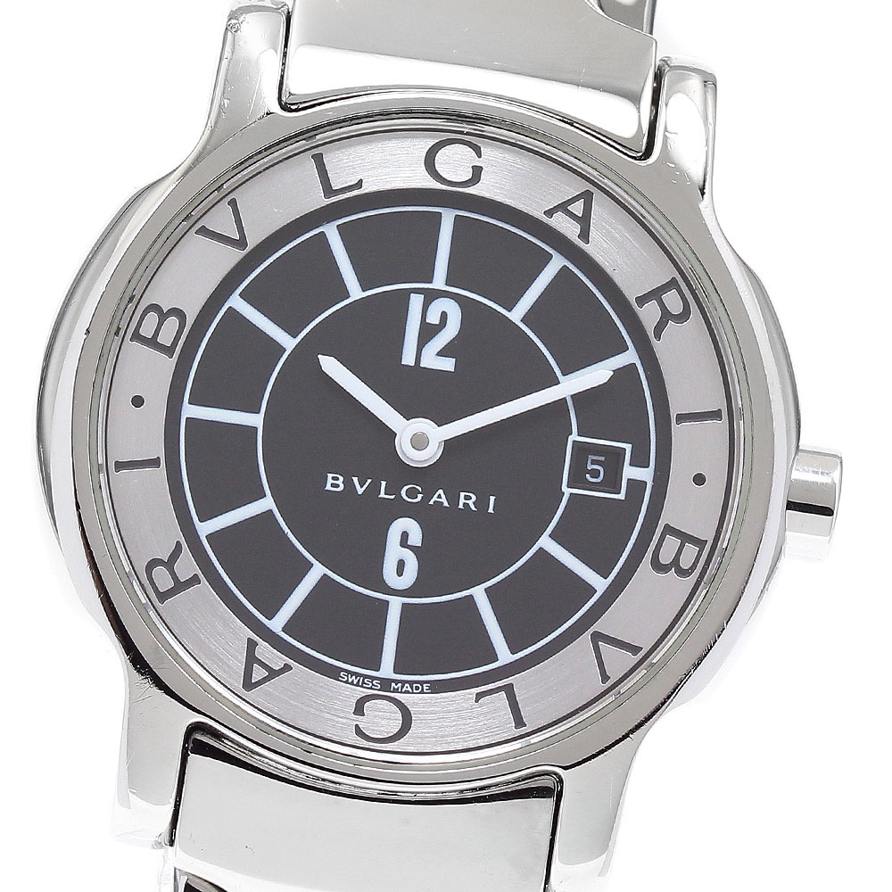 ブルガリ BVLGARI ST29S ソロテンポ デイト クォーツ レディース _893066【中古】