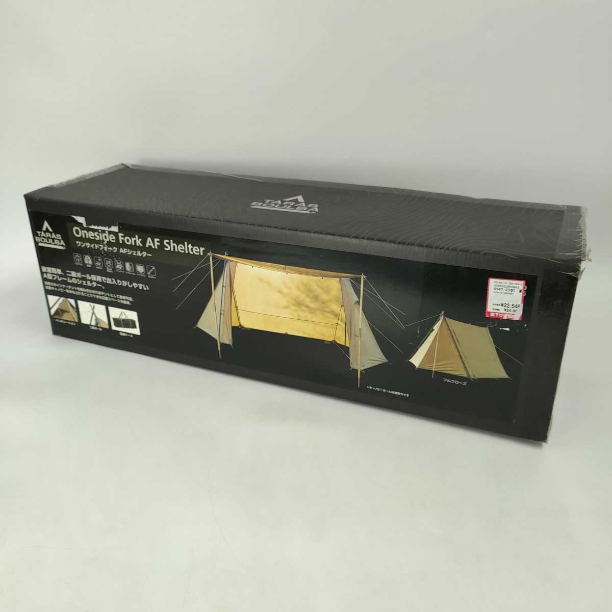 【中古・未使用品】タラスブルバ ワンサイドフォークAFシェルター TARAS BOULBA カーキ TB-S19-015-002 キャンプ アウトドア テント