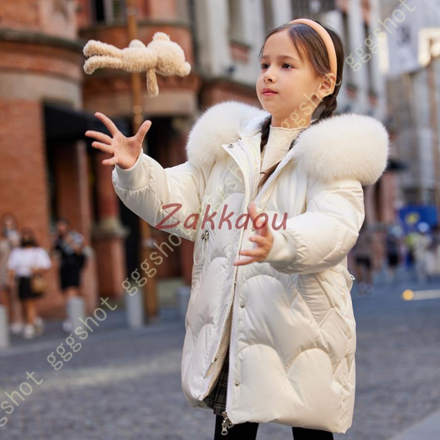 子供 コート 120cm~160cm 女の子 無地 ジャンパー ロング チュニック丈 中綿ダウンコート 防寒 アウター キッズ ジャケット 冬服 ダウンジャケット かわいい