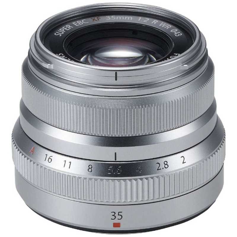 富士フイルム　FUJIFILM　カメラレンズ XF35mmF2 R WR FUJINON(フジノン) ［ FUJIFILM X / 単焦点レンズ ］ シルバー　フジノン XF35mmF2 R WR