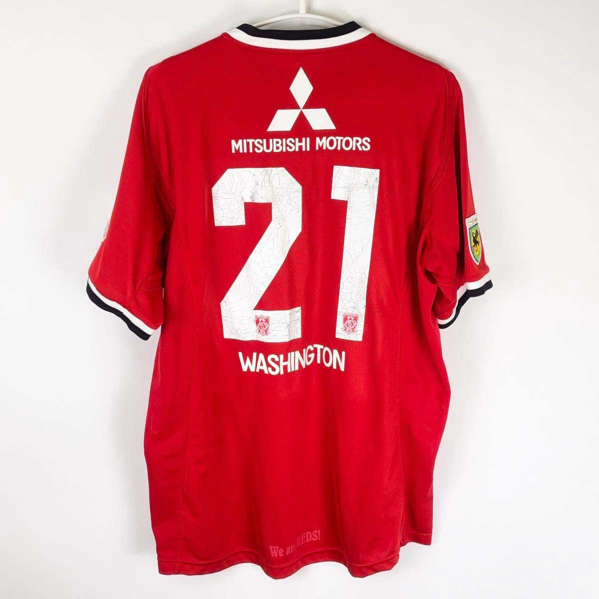 中古】ナイキ 2007 浦和レッズ ユニフォーム ホーム #21 ワシントン XL