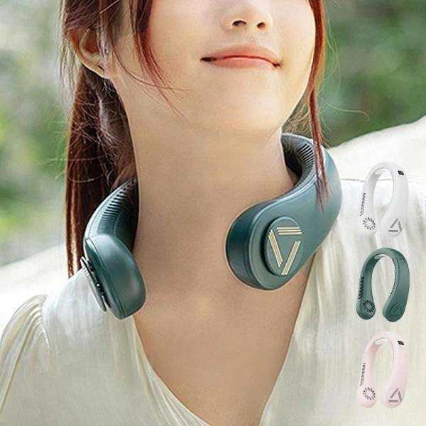 首掛け扇風機 羽なし ネッククーラー 冷感 首かけ 扇風機 DCモーター 強力 静音 軽量 小型 冷却 ネックファン おしゃれ USB充電式 ハンディ 旅行 暑さ対策グッズ