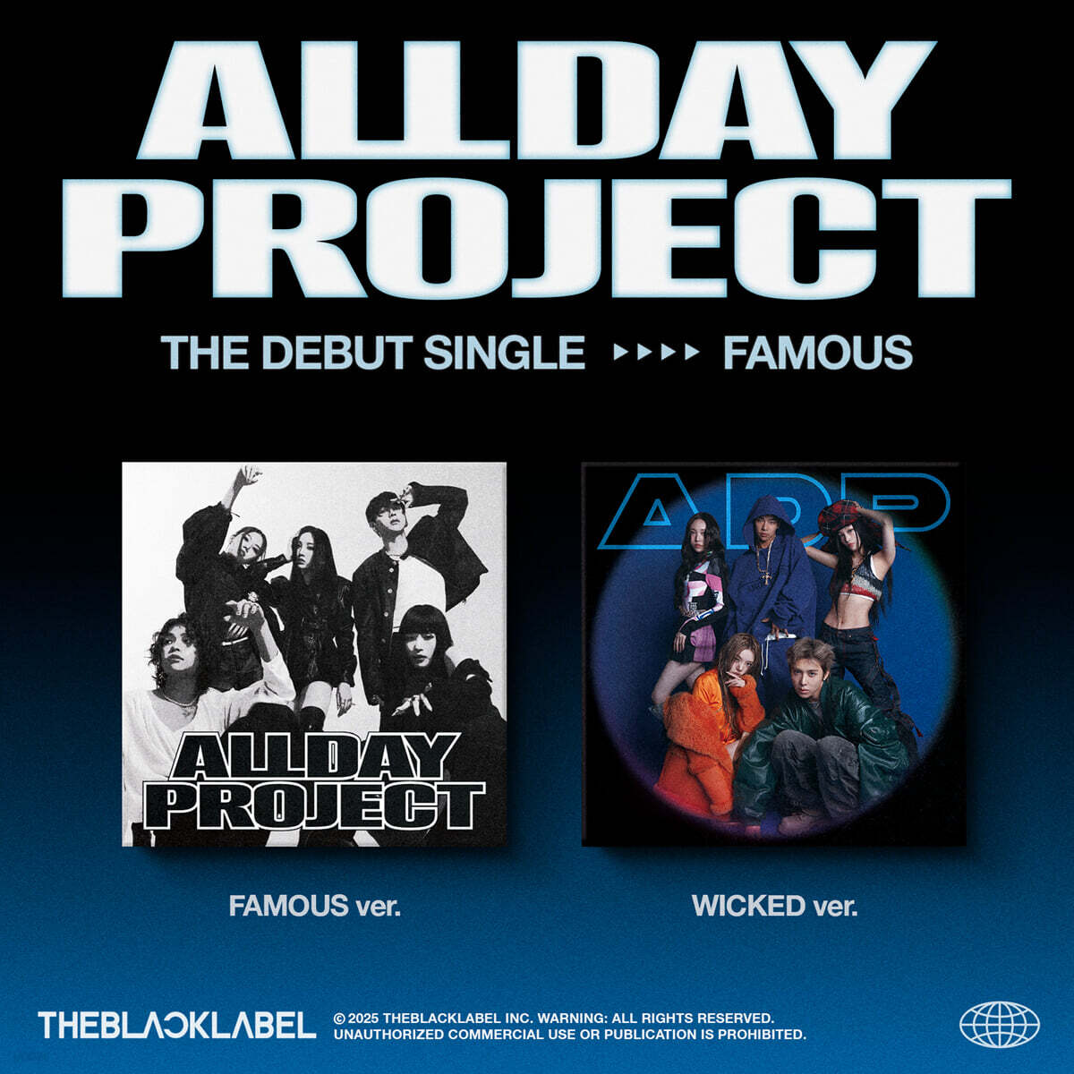 ALLDAY PROJECT -The Debut Single FAMOUS [2種セット] / 公式 オールデイ プロジェクト KPOP