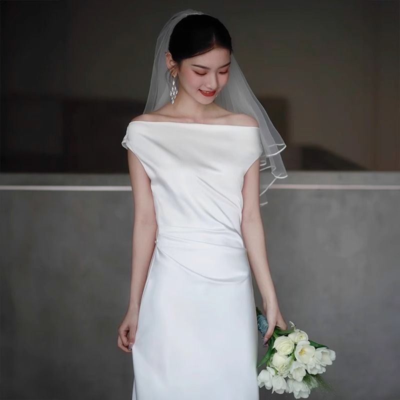 2025夏 ウェディングドレス 結婚式パーティードレス 花嫁 ワンピース 二次会 ロングドレス レディース