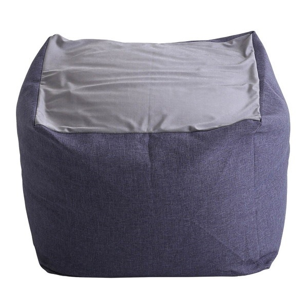 ホームテイスト SH-07-GMV-M おしゃれなキューブ型ビーズクッション日本製(Mサイズ) Guimauve-ギモーブ- ブルー メーカー直送