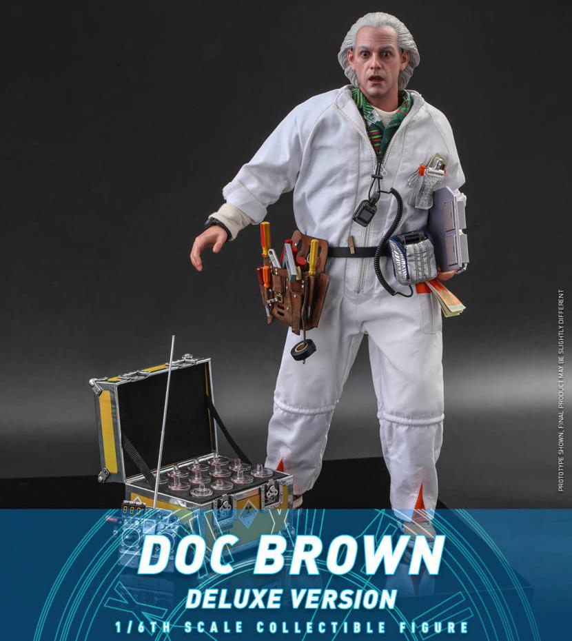 新品未開封 HOTTOYS 1/6 MMS610 バック・トゥ・ザ・フューチャー エメット ブラウン 博士 DX.Ver (ボーナスアクセサリー付き)