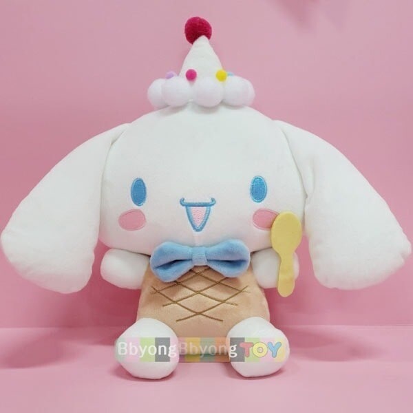 レア　シナモロールマスコットぬいぐるみ　アイスクリーム サンリオ - 【新品 未使用】サンリオ アイスクリームパーラー