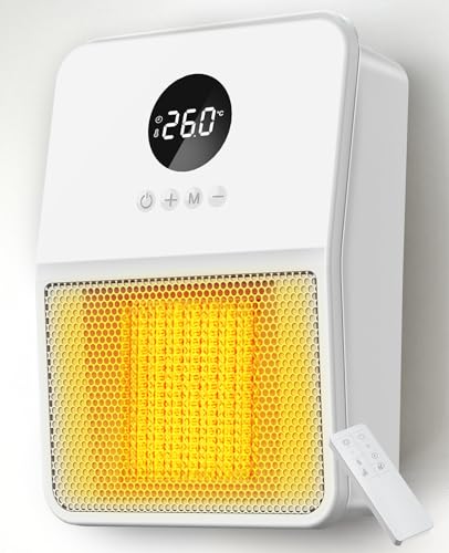 ヒーター 壁掛け 電気ファンヒーター【ECOモード・2秒速暖 ・パワフル・IPX2防滴仕様】セラミッ