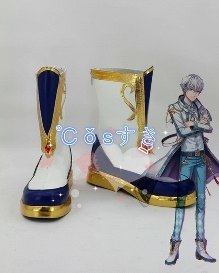 【短納期】夢王国と眠れる100人王子様 雪国 スノウフィリア グレイシア コスプレブーツ 靴 コスプレシューズ cosplay イベント ハロウイン 仮装