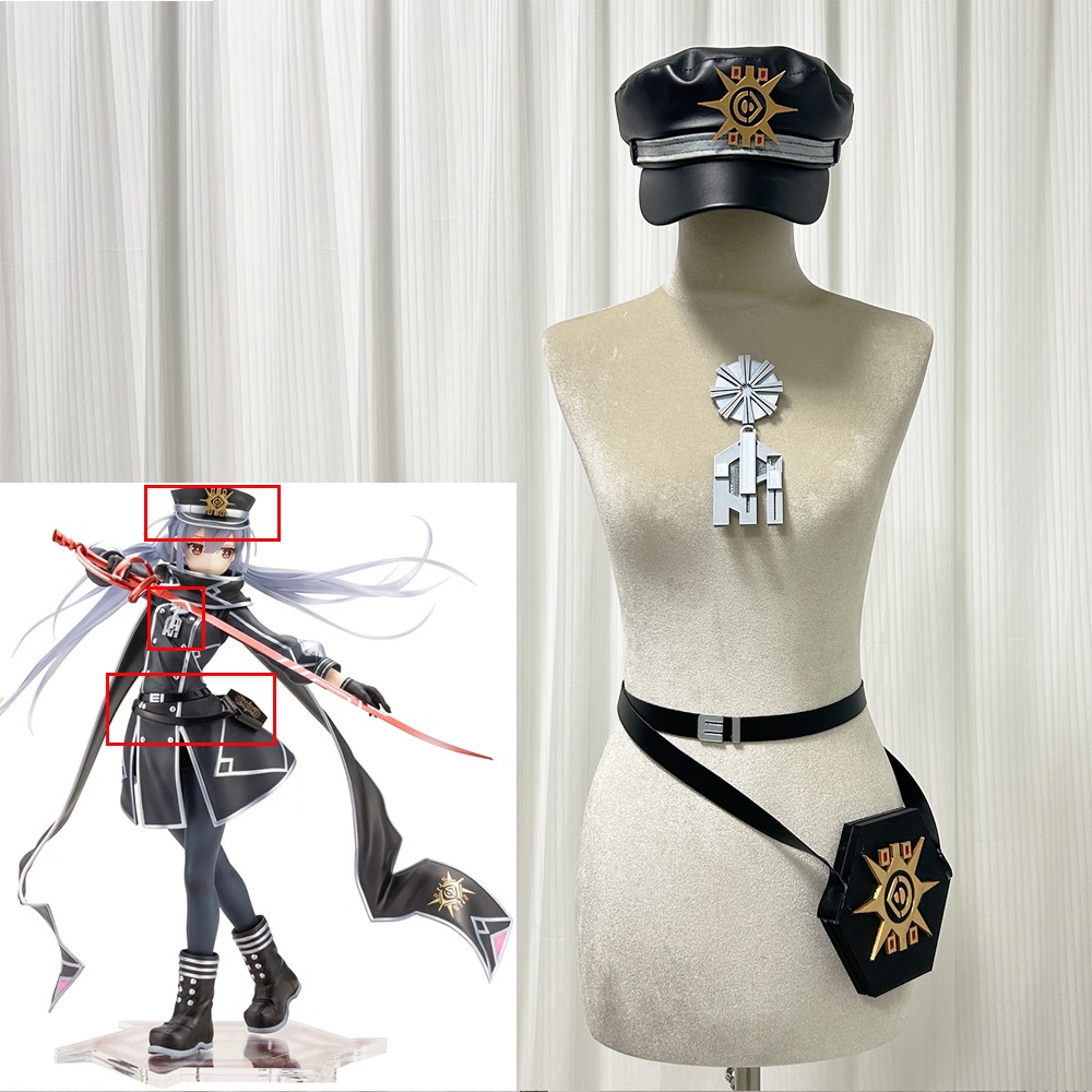 遊戲王 怪獸之決鬥 閃刀姫 ロゼ 帽子 ベルト ウエストポーチ ブローチ 道具 cosplay服部品 3Dプリント 別体設計 別売り可能 A183