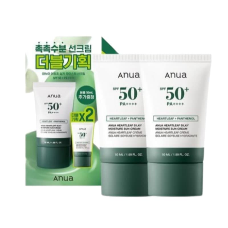 【韓国直送】[水分日焼け止め] ドクダミ シルキー モイスチャー 日焼け止め 50ml ダブル企画[日焼け止め サンクリーム 有機紫外線遮断剤