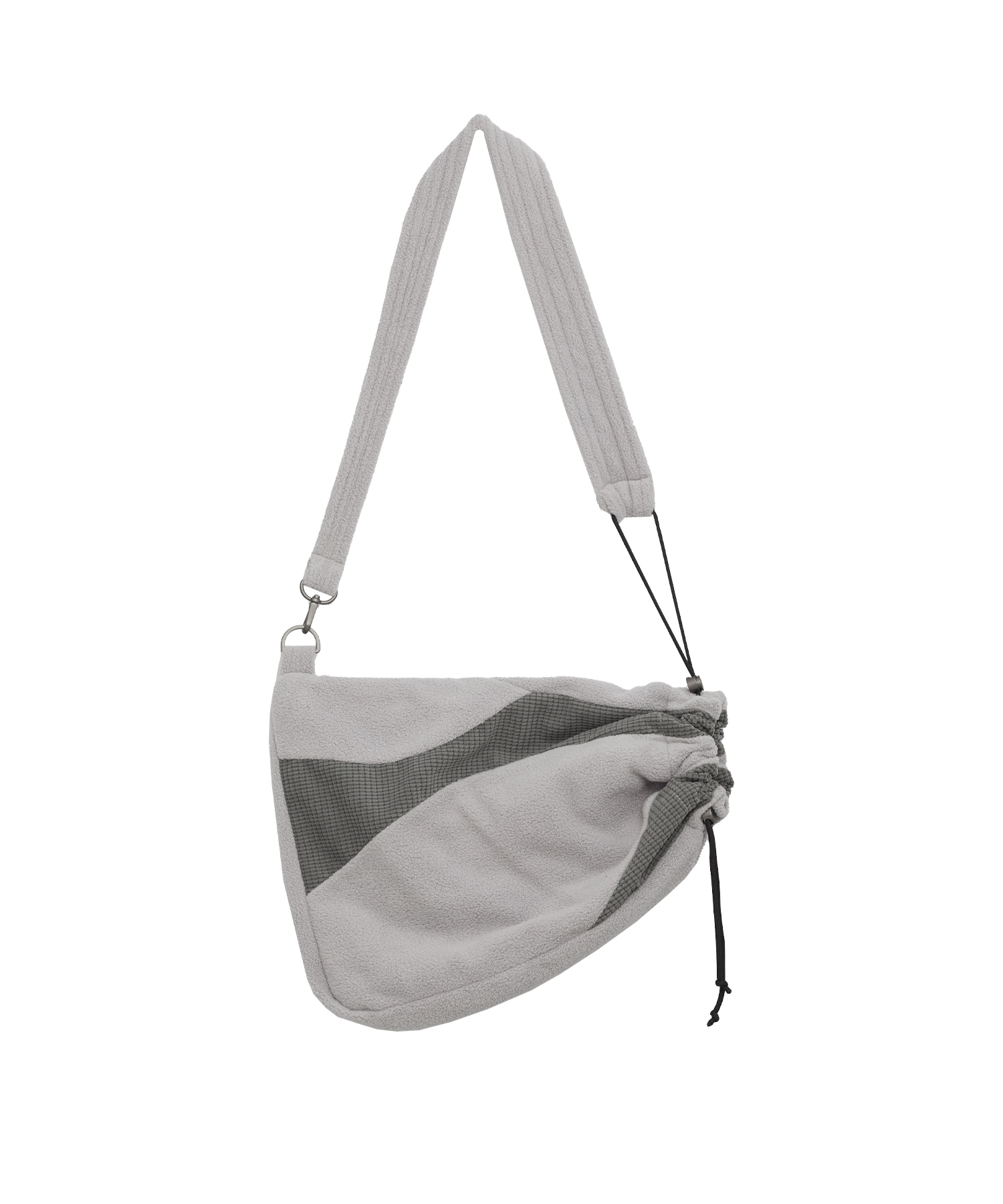 【SANSANGEAR】 FLEECE CROSS BAG : GREY