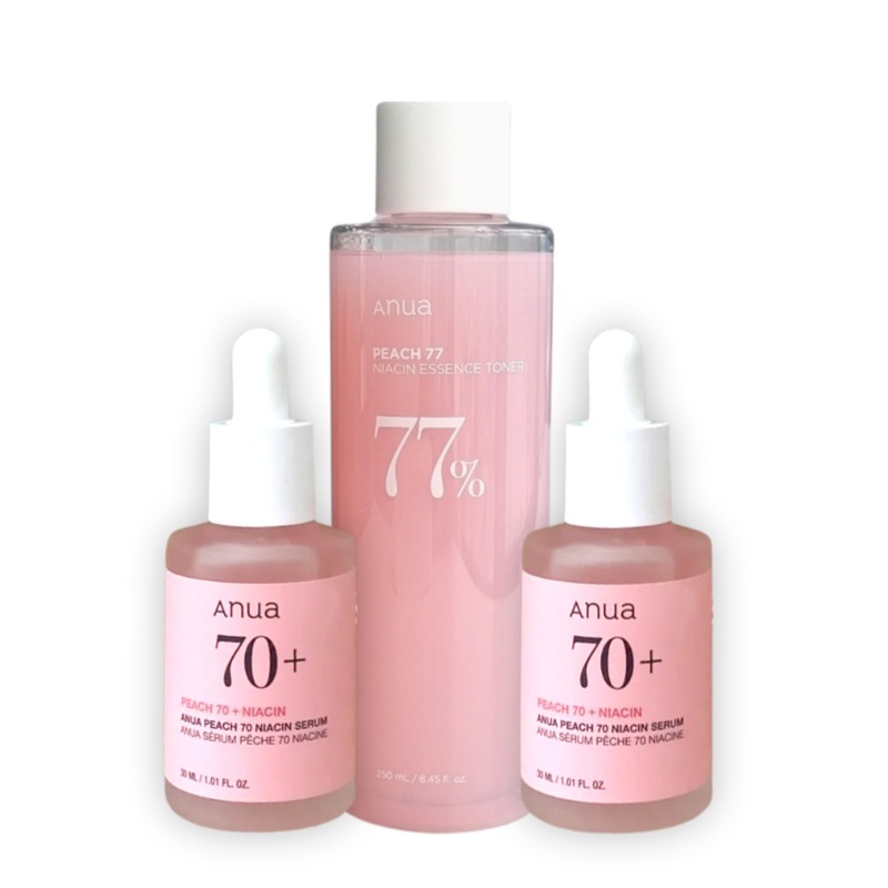 2点セット 桃[化粧水+美容液2] 韓国コスメ スキンケア トナー セラム 保湿 トーンアップ 白玉