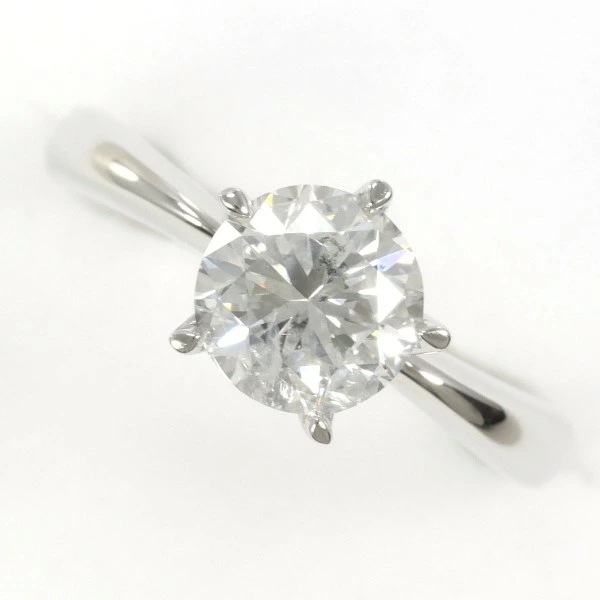 PT900 プラチナ リング 指輪 7号 ダイヤ 1.168 鑑定書 ジュエリー 中古