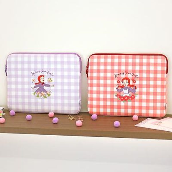 赤毛のアン 可愛い ノートパソコン ポーチ 13インチ パープル