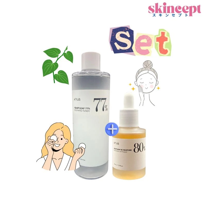 [2種セット]ドクダミ77%スージングトナー250ml+ドクダミ80水分鎮静アンプル30ml_肌の鎮静/水分/保湿/トラブルケア_正規品