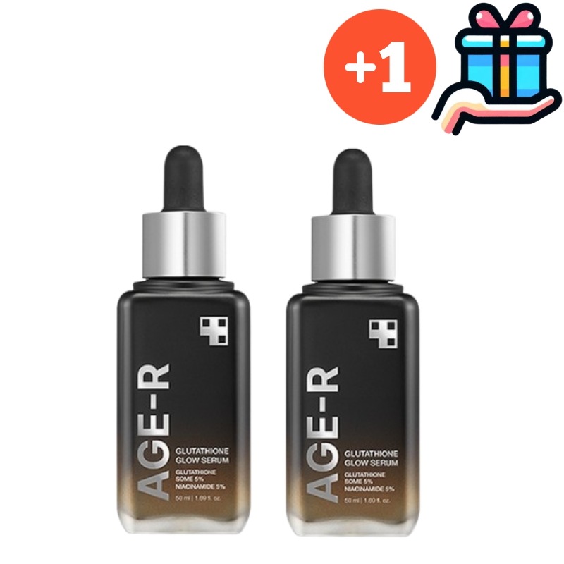 [韓国人気1+1大容量] Age-r エージーアール グルタチオン グロー アンプル 50ml+50ml 計 100ml シミ シワ 白玉 トーンアップ 韓国コスメ 正規品
