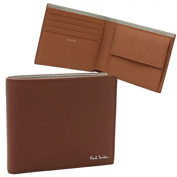 二つ折り財布 ブラウン メンズ PAUL SMITH M1A4833 MSTRGS 68