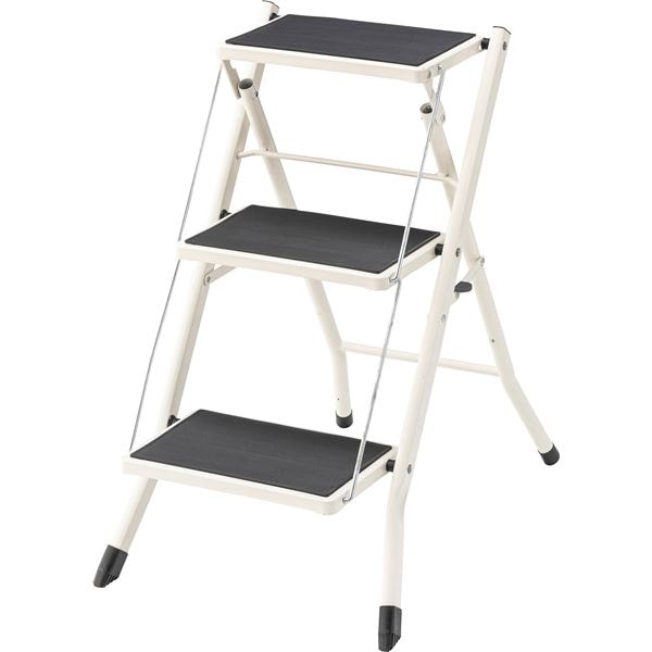 ステップ台 約W42.5xD65.5xH68cm ホワイト 完成品 6,335円