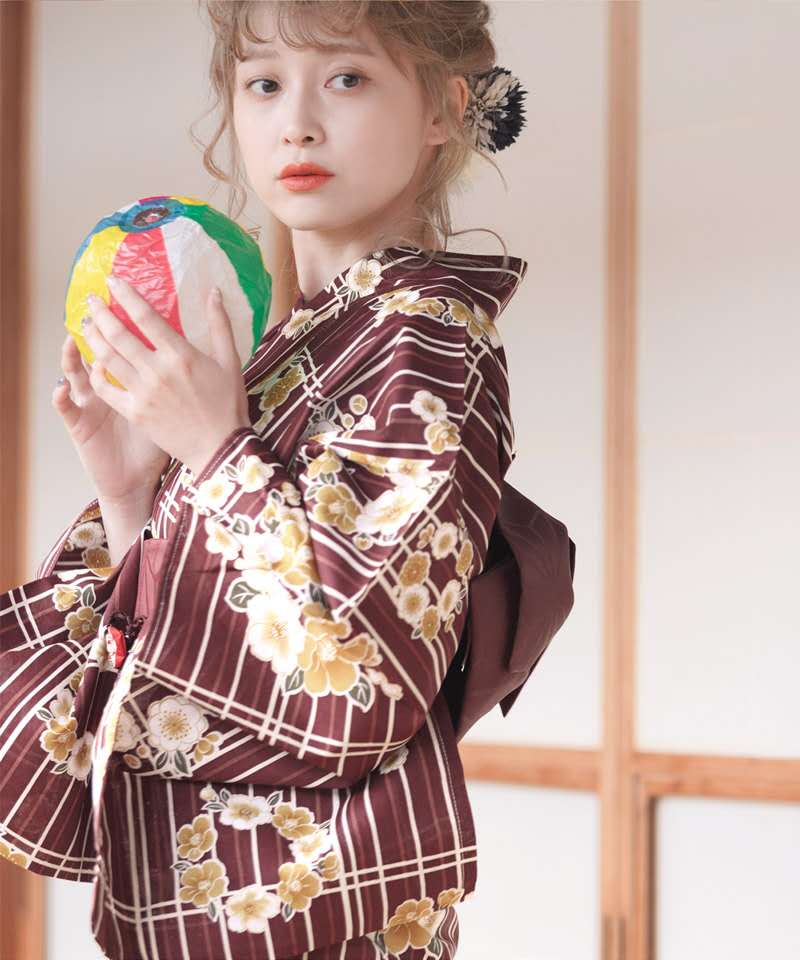 【急速出荷】日本の着物 浴衣 女性 フォーマルウェア 伝統的 和装 写真撮影服 花火大会 旅行着物 綿