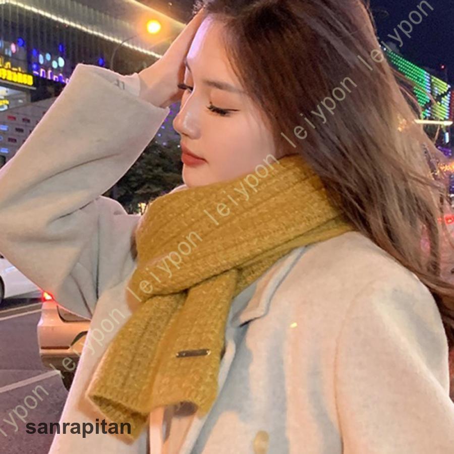 レディース ニットマフラー 厚手 ざっくりニット カジュアル カップル マフラースカーフ 大判 ロング丈 防寒 防風 暖かい 柔らかい おしゃれ