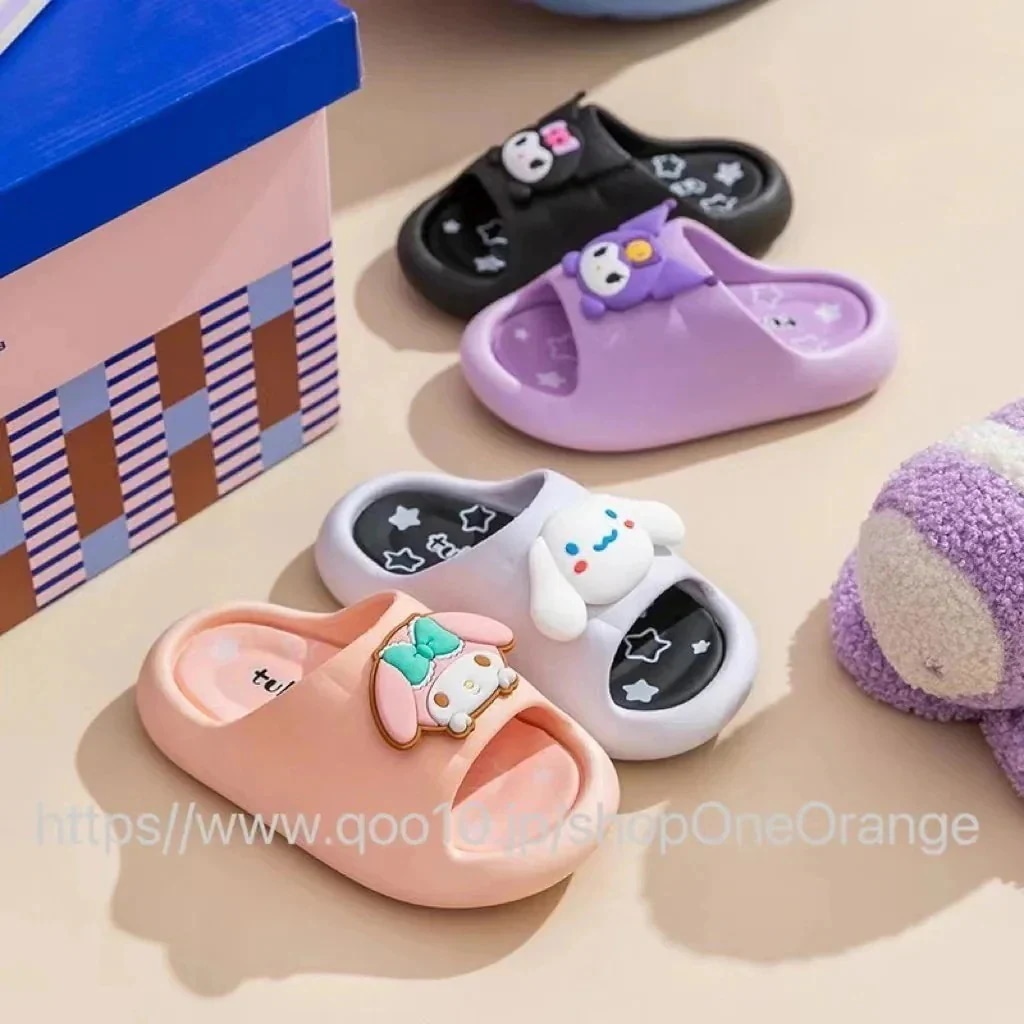 メガ割-福袋2025新作 サンリオ 夏 マイメロ スリッパ かわいい クロミ 男の子女の子 大人と子供 シナモンロール 男女兼用 滑り止め 子供用スリッ