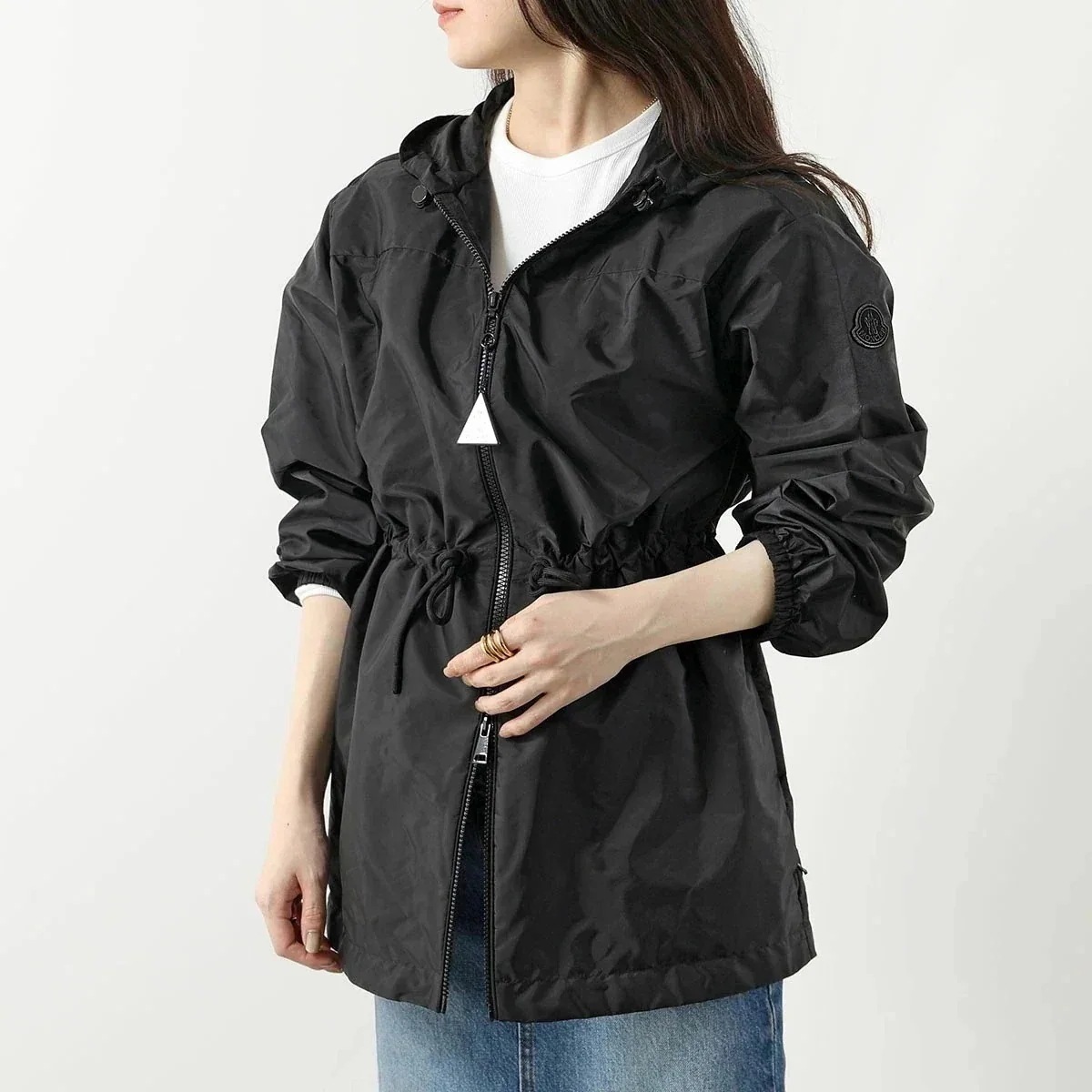 MONCLER モンクレール ジャケット FILIRA 1A00125 539ZD レディース フーデッド ナイロン ロゴパッチ 長袖 ブルゾン 999