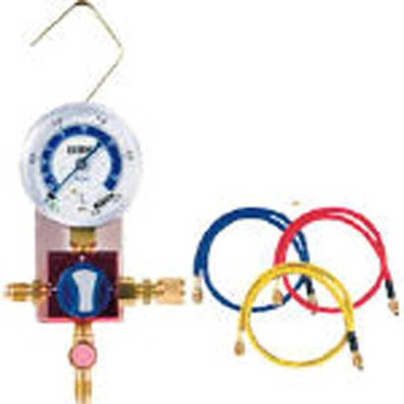 文化貿易工業　ボールバルブ式シングルマニホールドキット R-410A用　W1410BVK2