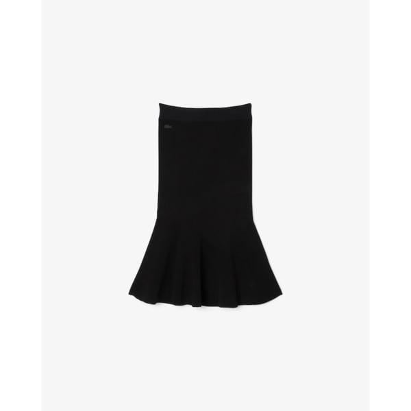（女性）25FW 3Dリップ組織フレアミディスカート JF4162-55N 031（ブラック）