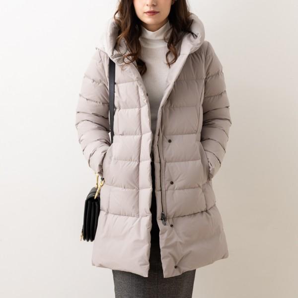 ダウンジャケット コート パフィープレスコット パーカ ベージュ レディース CFWWOU0685FRUT3128 7125