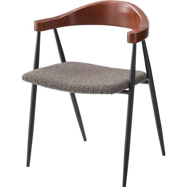 チェア ブラウン （約W56×D52.5×H73.5×SH44cm） 完成品