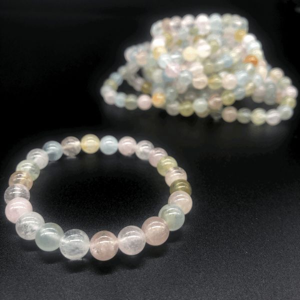 ブレスレット レディースアクセサリー アクセサリー ファッション ミックスベリル 天然石 8mm
