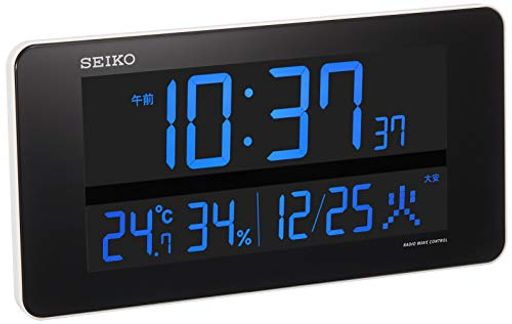 セイコークロック(SEIKO CLOCK) セイコー クロック 掛け時計 置き時計 兼用 電波 デジタル 交流式 カラー液晶 シリーズC3 白 DL208W SEIKO