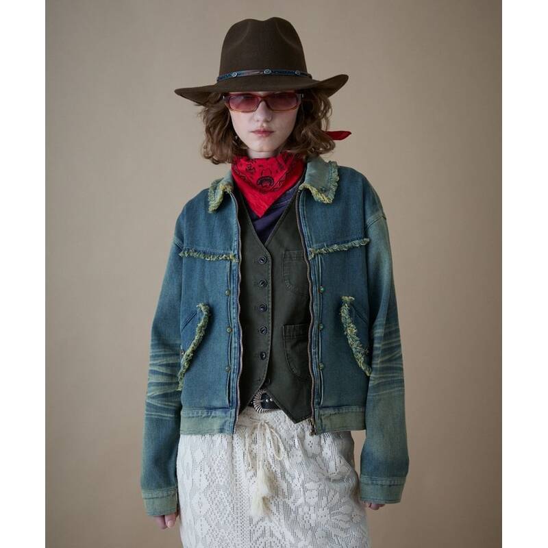 ペンフィールド PENFIELD ウィメンズ サシコ ウエスタン トラッカー ジャケット インディゴ FR1WJ30F 479975