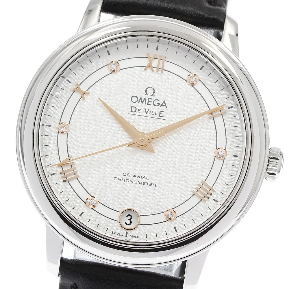 オメガ OMEGA 424.13.33.20.52.001 デビル プレステージ 6Pダイヤモンド 自動巻き レディース _957823【中古】