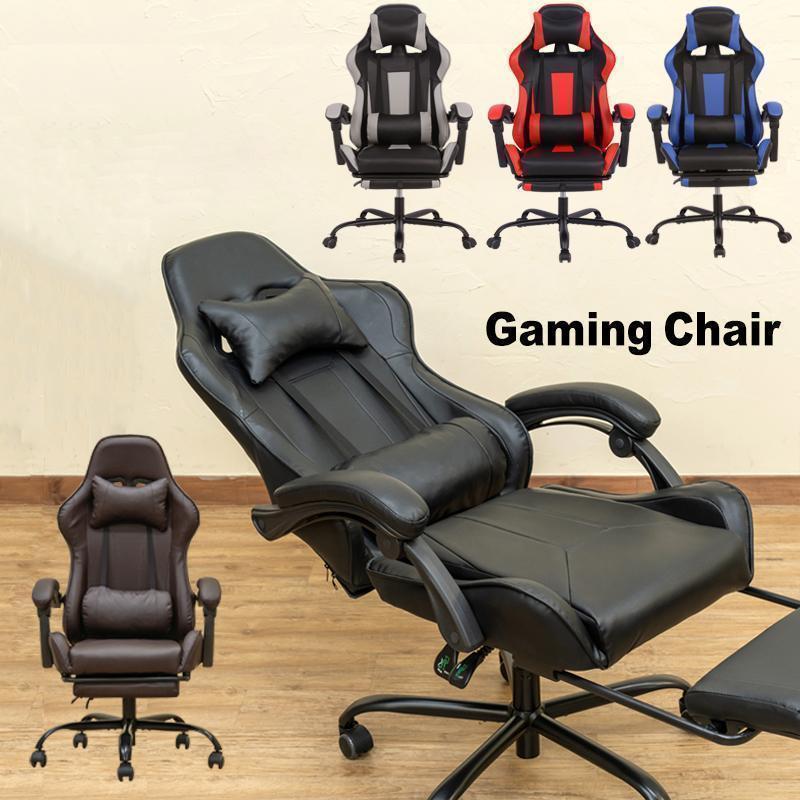 短納期ゲーミングチェア リクライニング 足置き台 オットマン付き デスクチェア