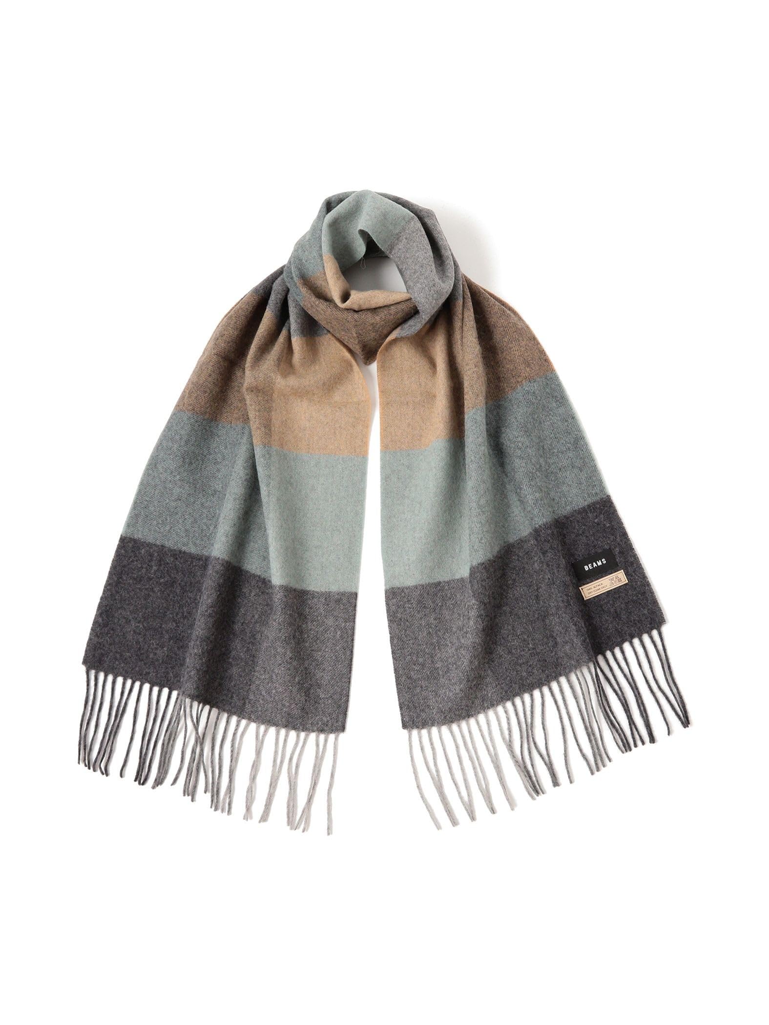 [ビームス] マフラー・スカーフ ブロックチェック アルパカ マフラー メンズ 11450340846