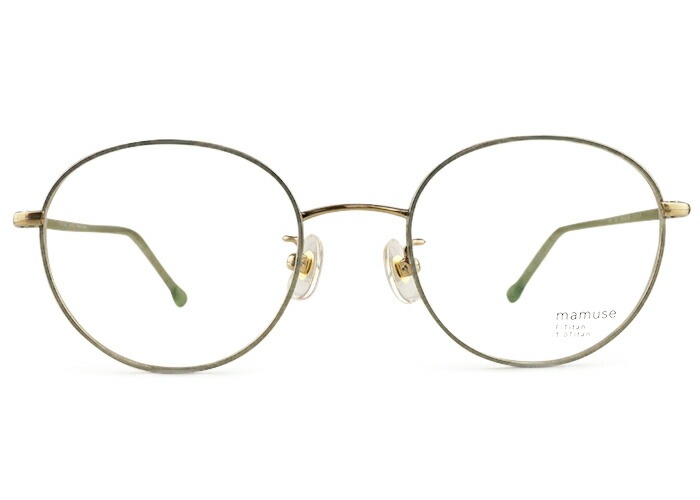 マミューズ mamuse m-8030 日本製 M01 フルリム チタン レディース めがね メガネ 眼鏡