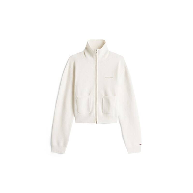 TOMMY JEANS コージー・スクリプト・カーディガン (T32G0KCD13TWT1YBH) T32G0KCD13TWT1YBH 214678