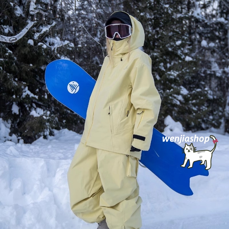 スノーボードウェア 2024 2025 上下セット メンズ レディース アウター ジャケット ズボン パンツ ゆったり ウィンタースポーツ 韓国風 防水防寒 スノーウェア スキーウェア スノボウェア