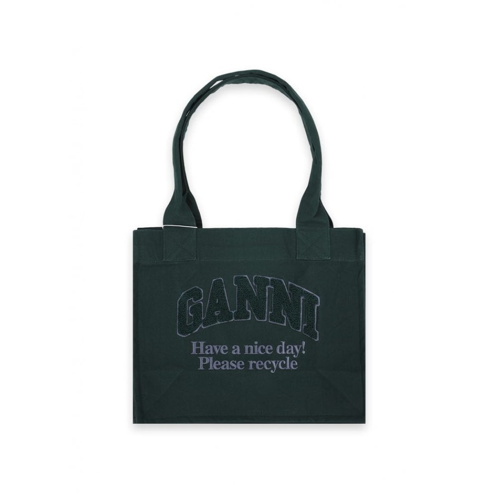 24 F/W GANI 女性用イージーショッパーラージトートバッグ (グリーン) A6280 809