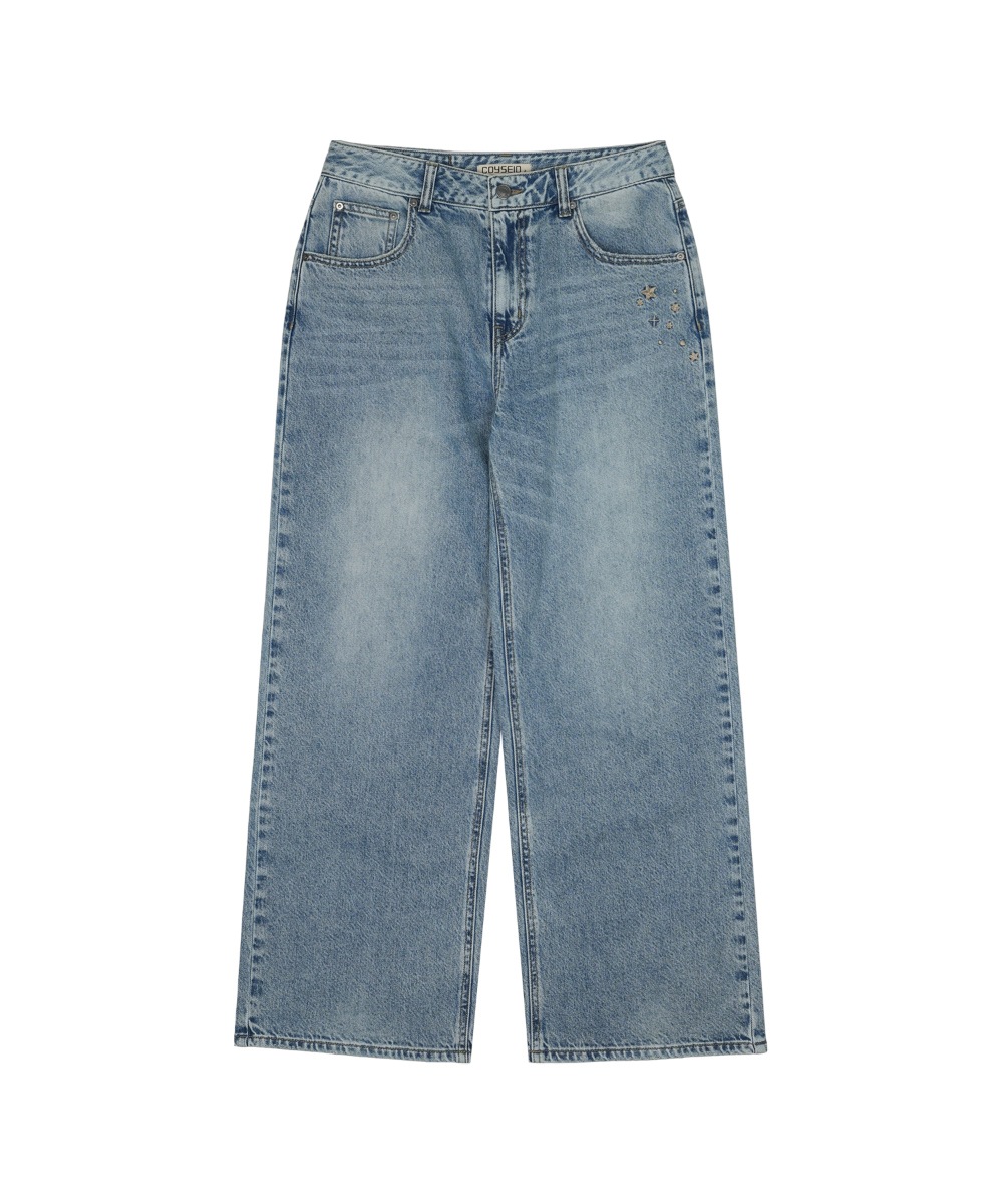 【COYSEIO】26SS STARDUST DENIM PANTS : BLUE