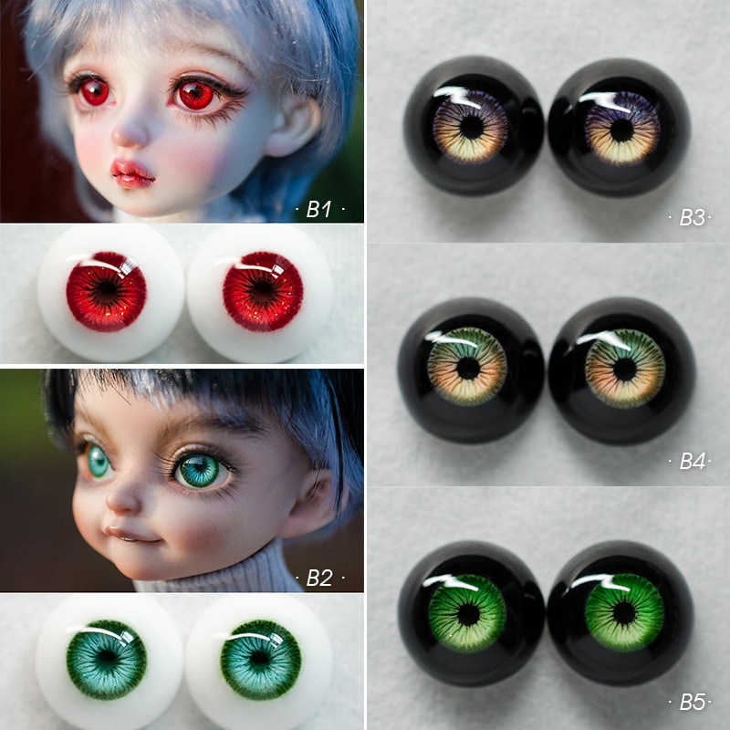 BJD ドール用レジンアイ 石膏アイ 10/12/14/16/18/20mm SD/MSD/幼SD球体関節人形用アイ