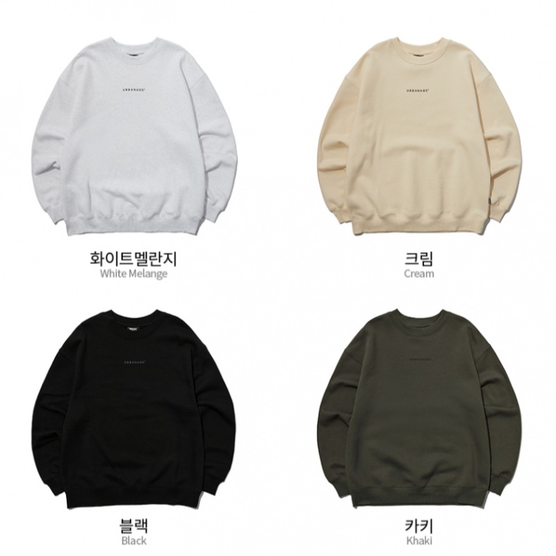 アーバネージアンリミテッドオーバースウェットシャツブラック 4,760円