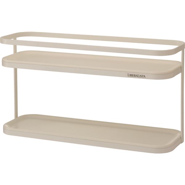 (8セット) 調味料ラック/スパイスラック (ワイド) ホワイト 幅35.3cm 『リベラリスタ』