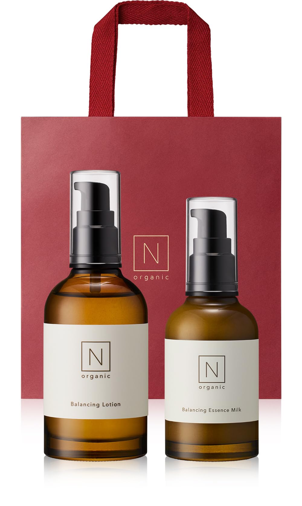 【ショッパー付ギフト】 N organic Basic スキンケアセット（化粧水 乳液） 母の日 プレゼント女性 保湿力 ハリ 乾燥肌 敏感肌 肌荒れ 柑橘系の香り ショッパー付き エヌオーガニック