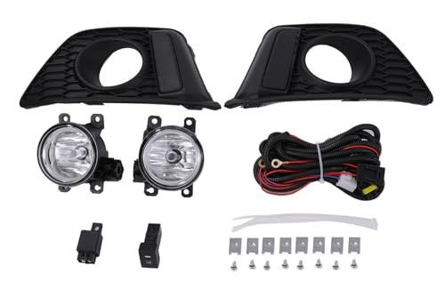 ホンダ 用 フロント フォグランプ フルセット カバー キット フィット ハイブリッド 2013- GK3 GK4 GK5 GK6 GP5 GP6 純正 タイプ カスタムパーツ 社外品