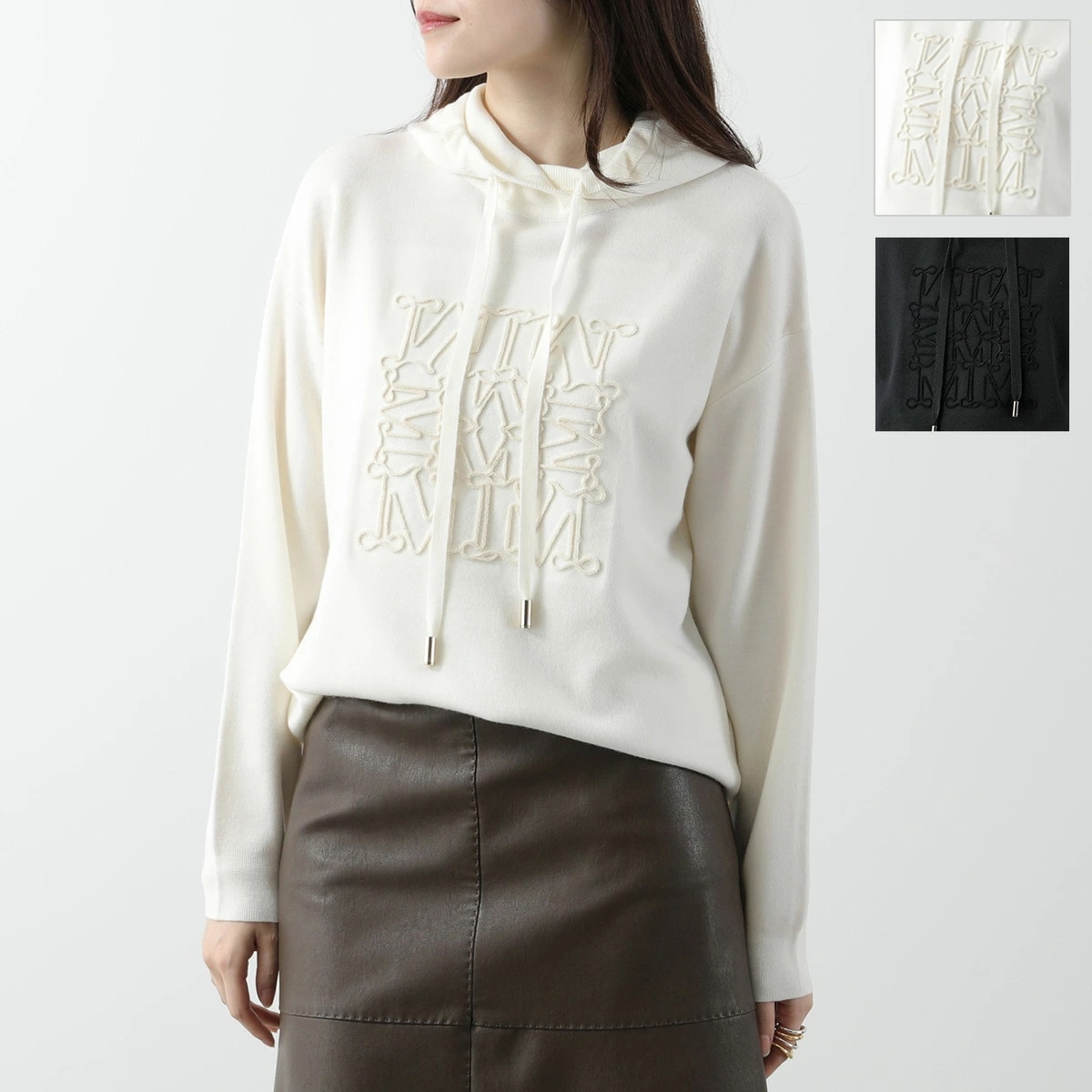 MAX MARA マックスマーラ ニット パーカー PAMIR パミール レディース ウール フーディー プルオーバー ロゴ カラー2色 58,764円
