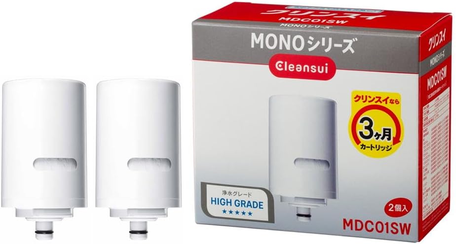 クリンスイ 浄水器 蛇口直結型 MONOシリーズ 交換カートリッジ 2個入り MDC01SW